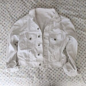 Brandy Melville White Denim Jacket